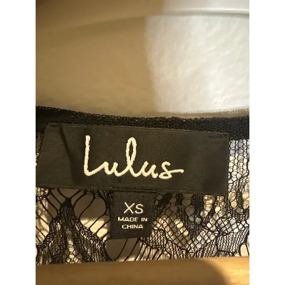 LuLus Black  Sheer Kimono, Womens XSmall